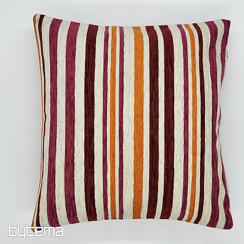 Cuscino decorativo LINE arancio rosa