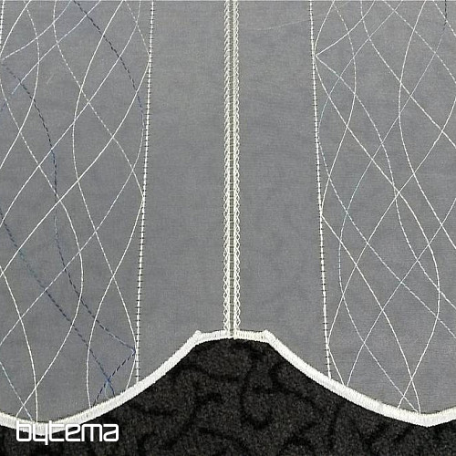 tenda in vetro colorato a spirale blu
