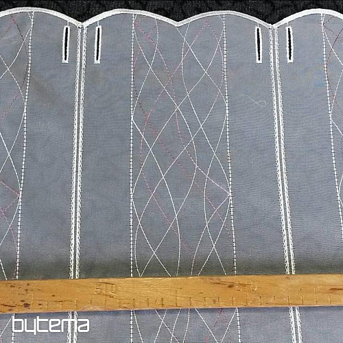 tenda in vetro colorato a spirale rosa-viola