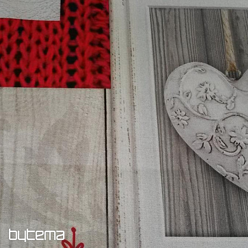 Tessuto decorativo CUORE 3D IN CORNICE