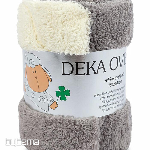 coperta Sheep-sheep 150/200 grigio st./crema
