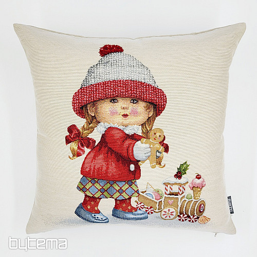 Copri arazzo natalizio RAGAZZA CON UN GIOCATTOLO