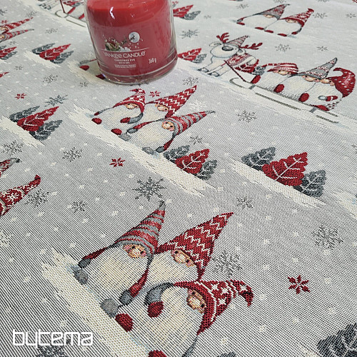 Tovaglia e sciarpa in arazzo ELFI DI NATALE 2