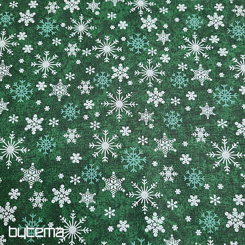 Tessuto in cotone FIOCCHI VERDI DI NATALE II