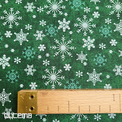 Tessuto in cotone FIOCCHI VERDI DI NATALE II