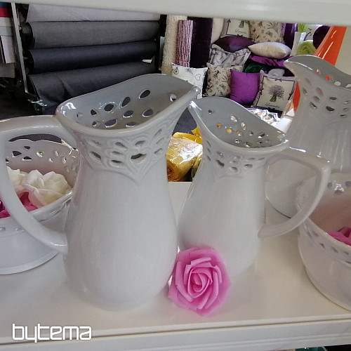 Vaso LACE JUG bianco