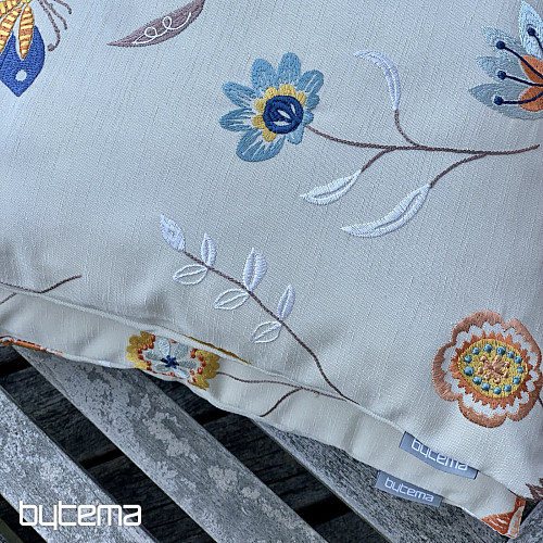 Fodera per cuscino ricamata RICHMOND beige