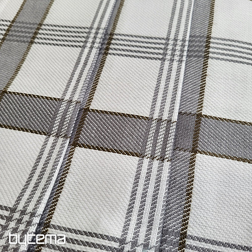 Asciugamani moderni a quadri in cotone egiziano, colore grigio