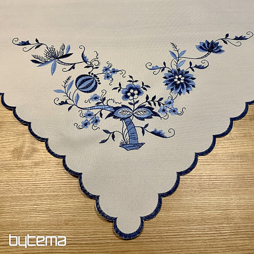 Tovaglie ricamate CIPOLLA BLU-BIANCO