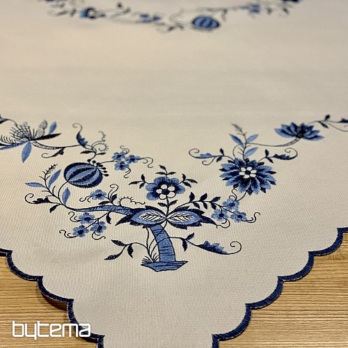 Tovaglie ricamate CIPOLLA BLU-BIANCO