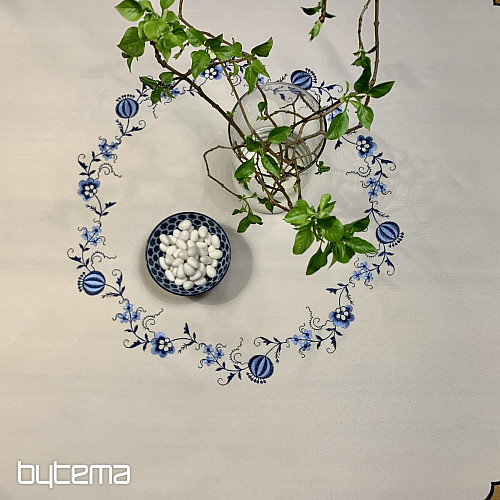 Tovaglie ricamate CIPOLLA BLU-BIANCO