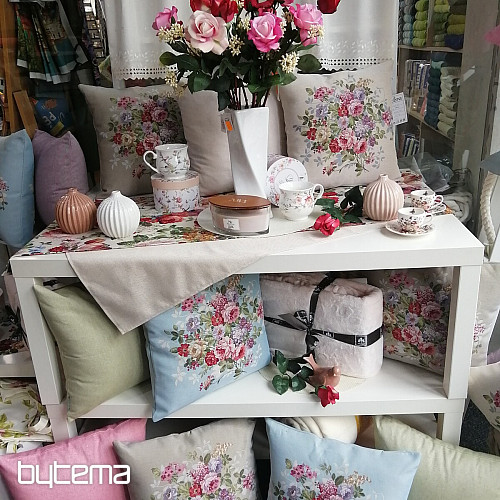 Fodera per cuscino con arazzo FIORE BEIGE