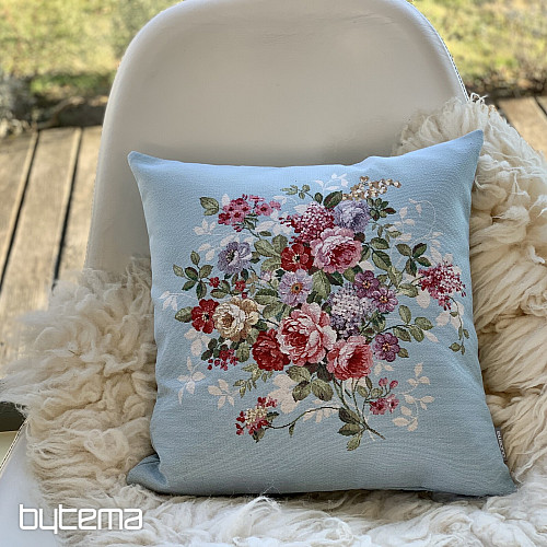 Fodera per cuscino arazzo FIORE BLU