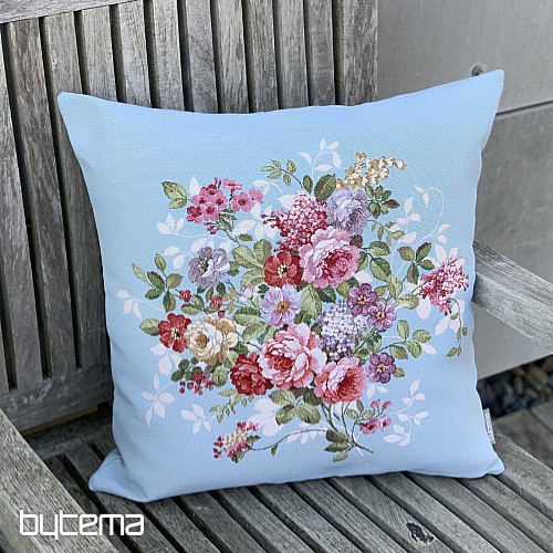 Fodera per cuscino arazzo FIORE BLU