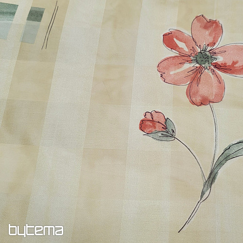 TENDA GIALLA CON I FIORI