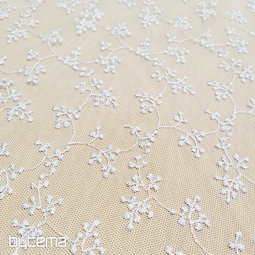 Tenda ricamata di lusso TINY WHITE Twig