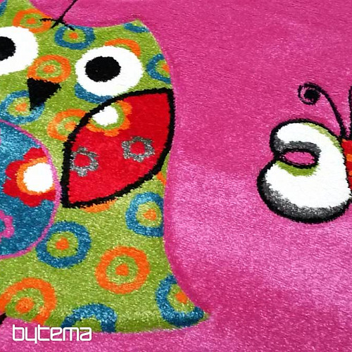 Tappeto per bambini GUFO e GUFO rosa