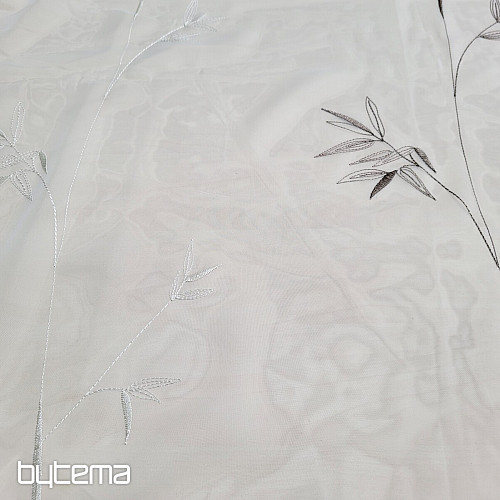 Tenda ricamata di lusso GERSTER 11757 bianca
