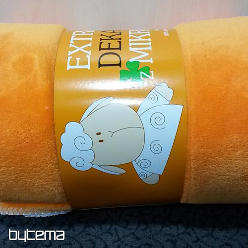 coperta in microfibra SOFT SHEEP arancione