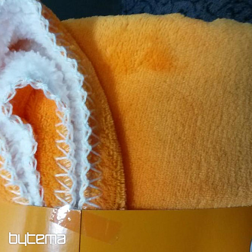 coperta in microfibra SOFT SHEEP arancione