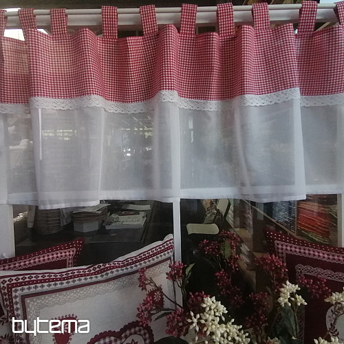 Tenda finita GERSTER tela rossa 50x150 cm