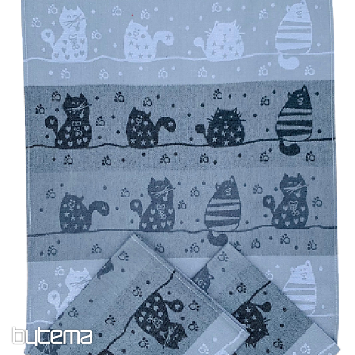 Asciugamani GATTI SUL TETTO grigio