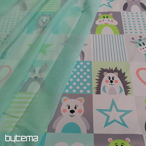 Tessuto decorativo leggero Kiba 64 turchese