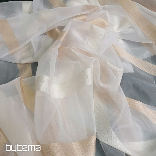 Tenda in voile STRIPES ORO