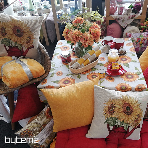 Tessuto decorativo GIRASOLE rosso