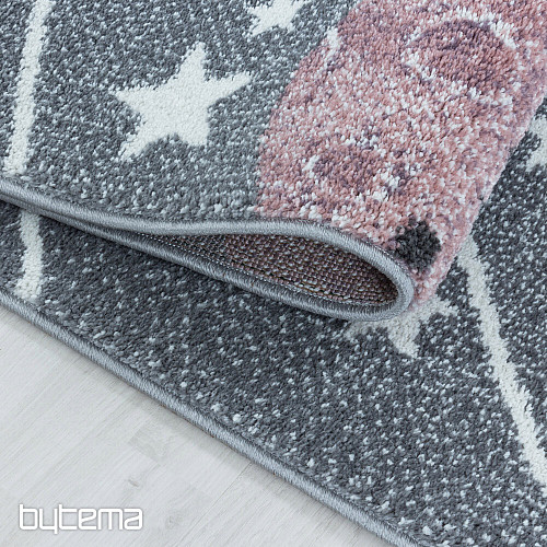 Tappeto di lusso per bambini FUNNY Universe grigio
