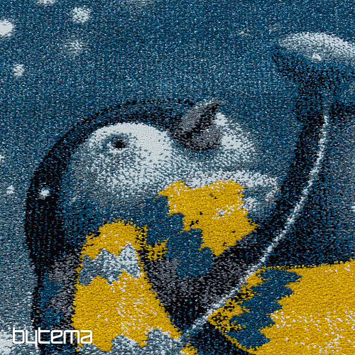 Tappeto di lusso per bambini FUNNY BLUE PENGUIN