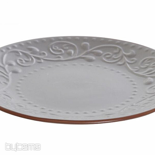 Piatto dessert GRAY RELIEF 21x2,5 cm grigio