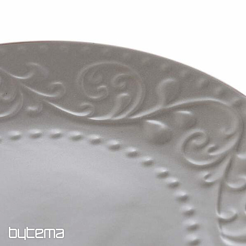 Piatto dessert GRAY RELIEF 21x2,5 cm grigio