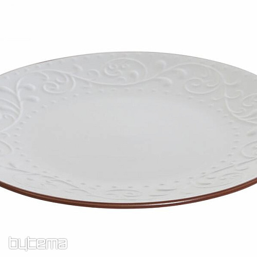 Piatto fondo RILIEVO BIANCO 27,5x2cm bianco