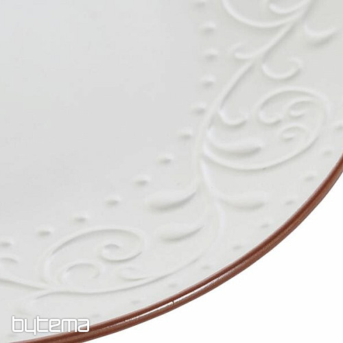 Piatto fondo RILIEVO BIANCO 27,5x2cm bianco