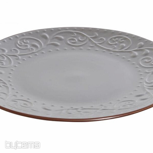 Piatto fondo RILIEVO GRIGIO 27,5x2cm grigio