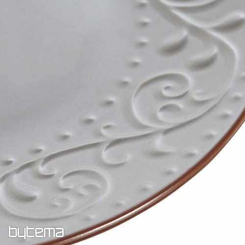 Piatto fondo RILIEVO GRIGIO 27,5x2cm grigio