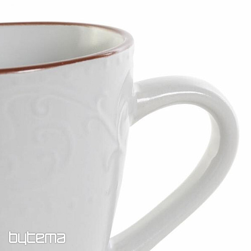 Tazza WHITE RELIEF 325ml bianca
