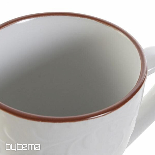 Tazza WHITE RELIEF 325ml bianca
