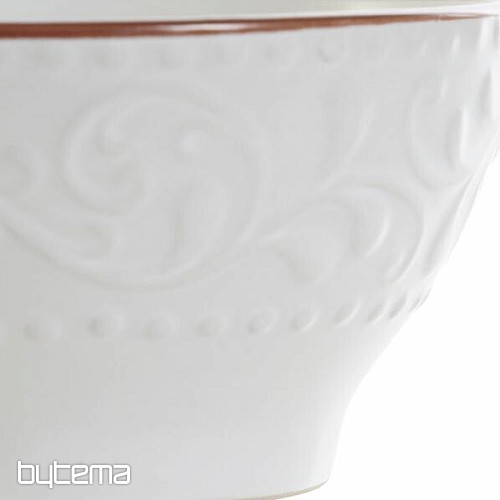 Ciotola WHITE RELIEF 14,7x7,7 cm bianca