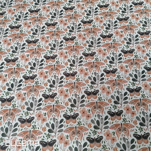 Tessuto di cotone FARFALLE