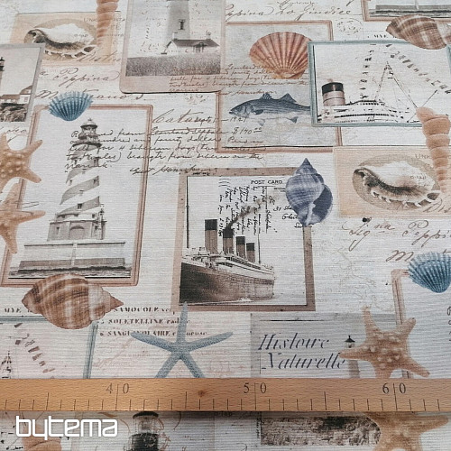 Tessuto decorativo Cartolina dell&#39;oceano