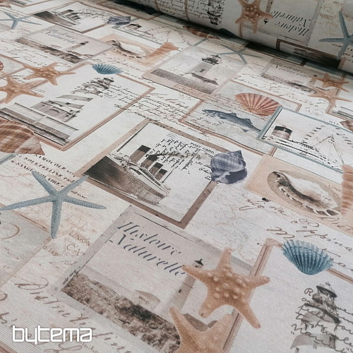 Tessuto decorativo Cartolina dell&#39;oceano