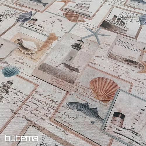 Tessuto decorativo Cartolina dell&#39;oceano