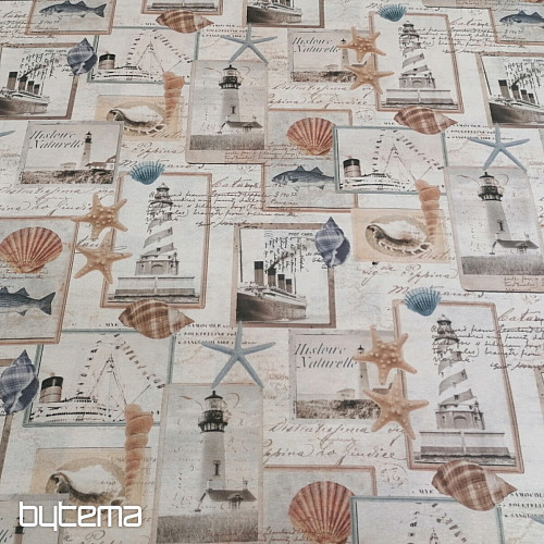 Tessuto decorativo Cartolina dell&#39;oceano