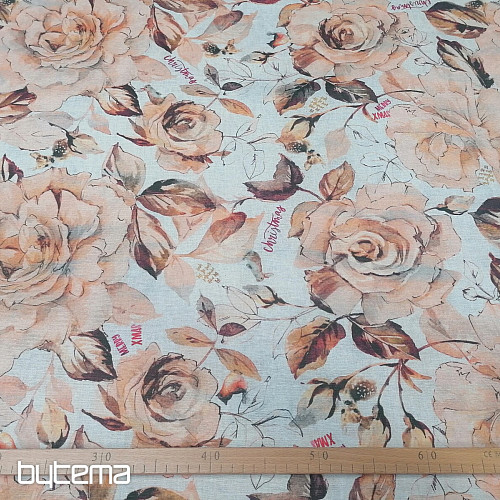 Tessuto decorativo natalizio Fiori dell&#39;armonia