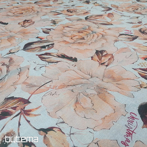 Tessuto decorativo natalizio Fiori dell&#39;armonia