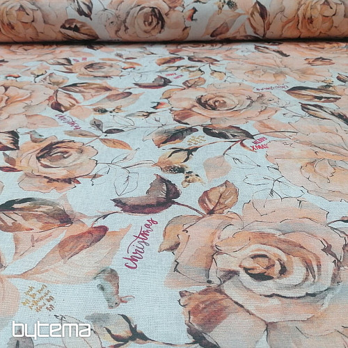Tessuto decorativo natalizio Fiori dell&#39;armonia