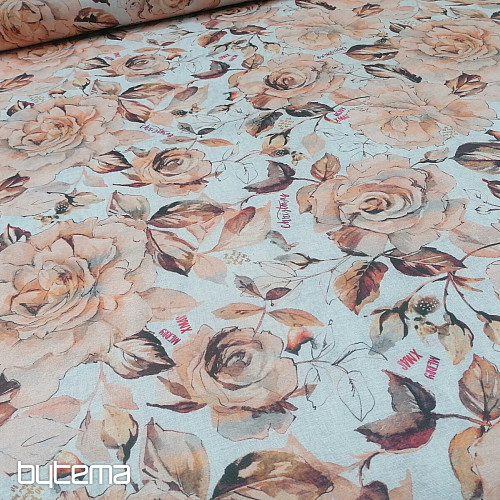 Tessuto decorativo natalizio Fiori dell&#39;armonia