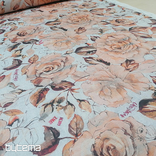 Tessuto decorativo natalizio Fiori dell&#39;armonia